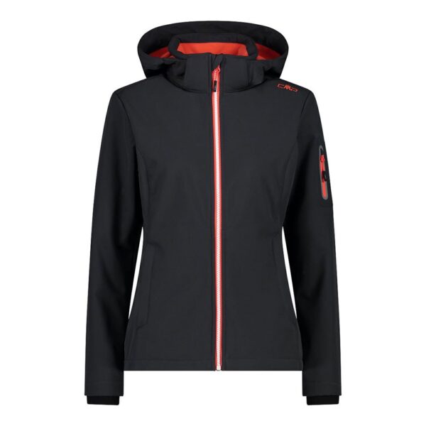 CMP GIACCA DONNA IN SOFTSHELL CON CAPPUCCIO STACCABILE